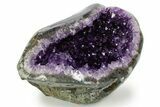 Sparkly Deep-Purple Amethyst Geode - Uruguay #378213-1